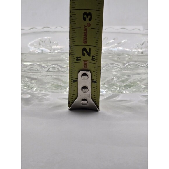 Vintage Anchor Hocking Clear Glass Oval Divided Pickle / Olive Dish - Picture 7 of 7